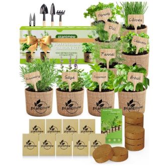 PLANTMEW 9 Herb Indoor Garden Kit 