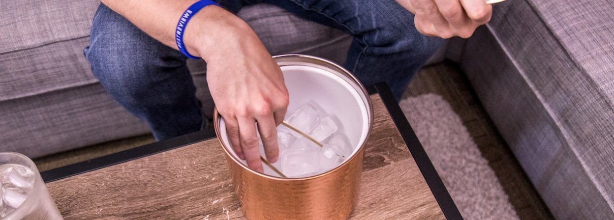 OXO Good Grips Double Wall Ice Bucket with Tongs and Garnish Tray