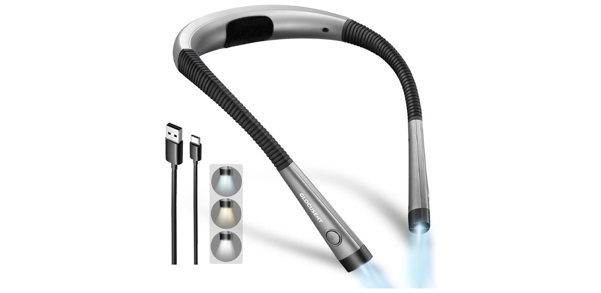 Glocusent Bendable Neck Book Light