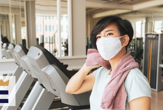 How to use a cloth face mask while exercising