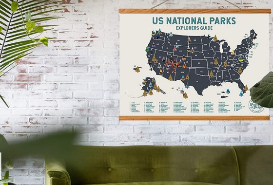 Best national park scratch-off map