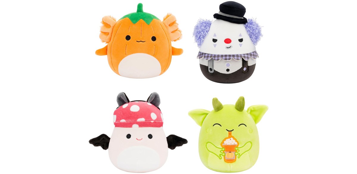 Squishmallows Original 5-Inch Halloween 4-Pack