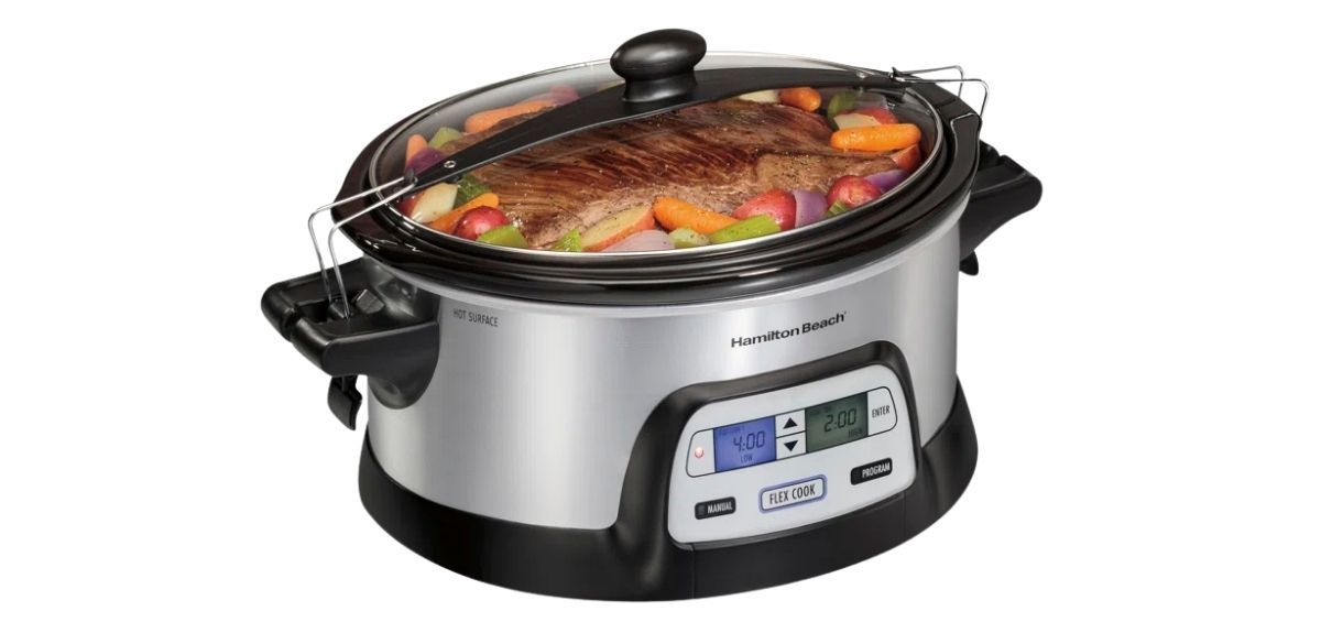 Hamilton Beach FlexCook Stay or Go 6-Quart Programmable Slow Cooker