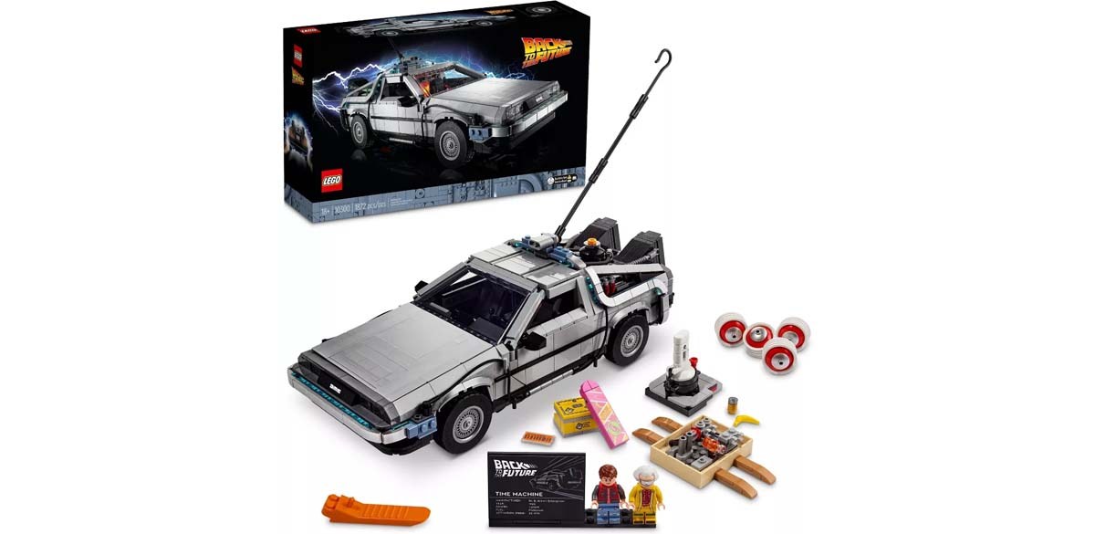 LEGO Icons Back to the Future Time Machine Car Set 10300