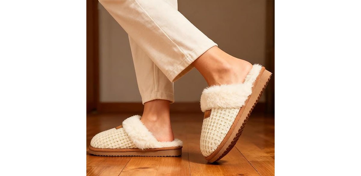 Litfun Fuzzy Slippers for Women
