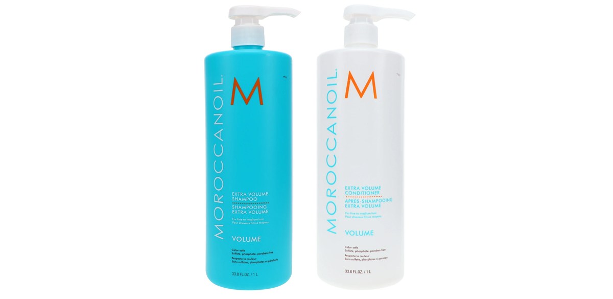 Moroccanoil Extra Volume Shampoo 33.8 oz &amp; Extra Volume Conditioner 33.8 oz Combo Pack