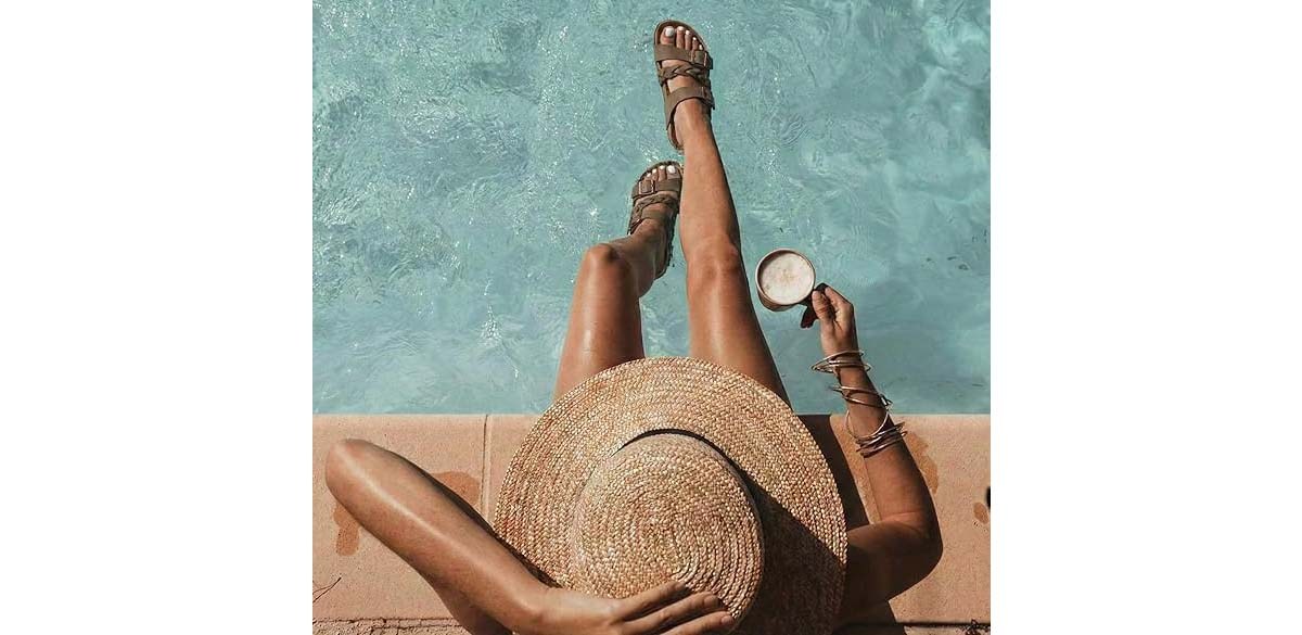 CUSHIONAIRE Lizzy Cork Footbed Womens Sandals