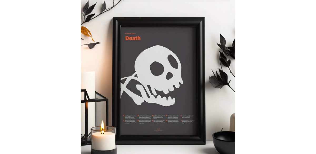 Fun Fact Co (FFC) Fun Facts About Death Print