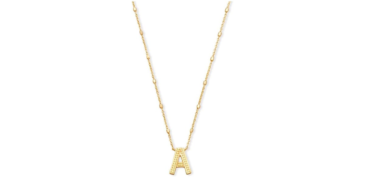 Kendra Scott Letter Pendant Necklace