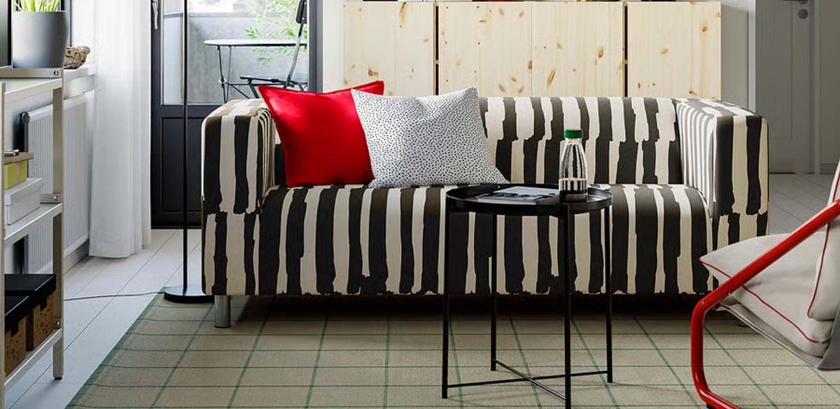 KLIPPAN Loveseat, Grimsmåla black