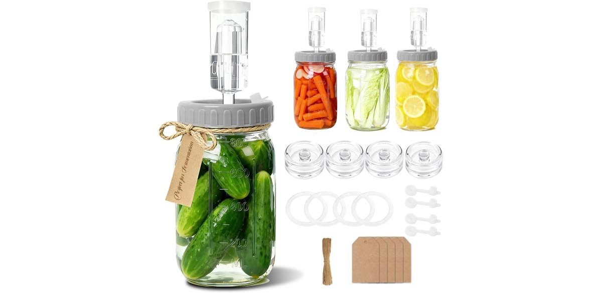 4-Pack Mason Jar Fermentation Kit