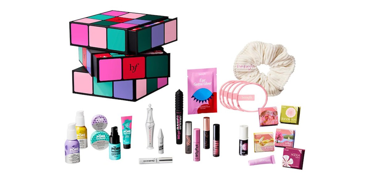 Benefit Cosmetics Glam Cube 24-Day Makeup Advent Calendar Gift Set