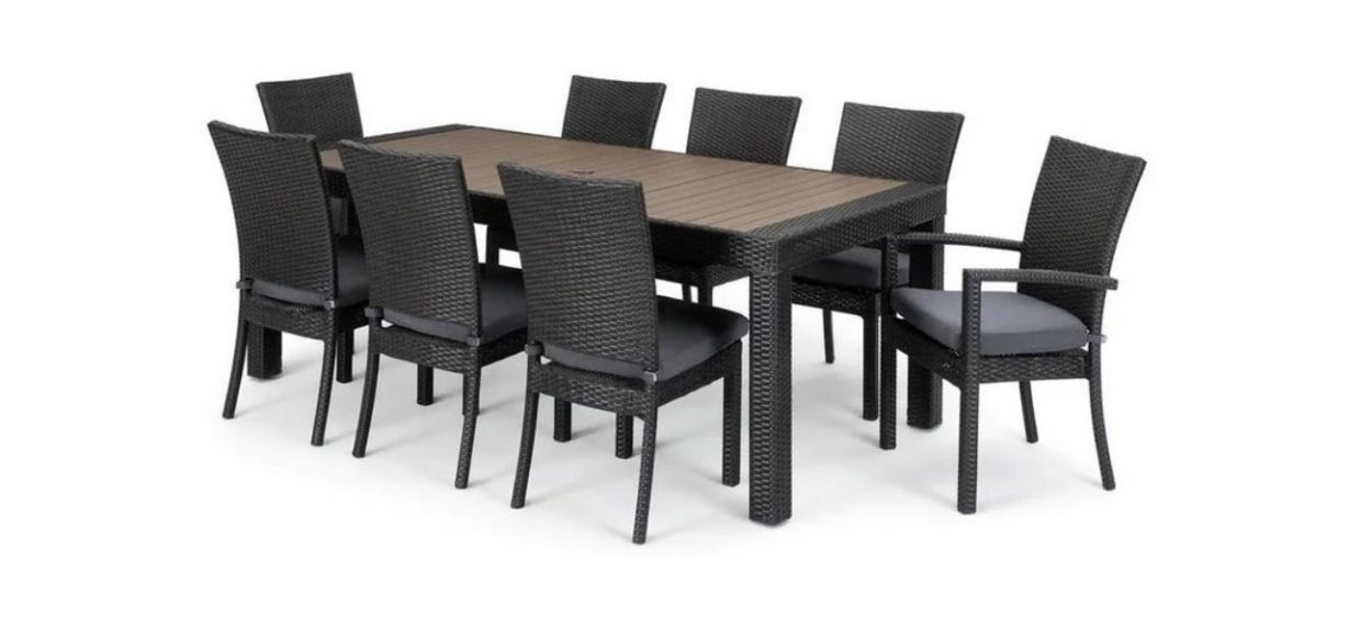 George Oliver Ivetts Eight-Person Rectangular Outdoor Dining Set