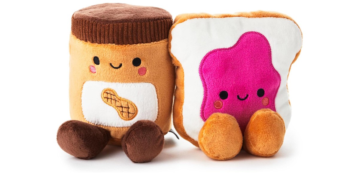 Hallmark Better Together Magnetic Plush (Peanut Butter and Jelly)