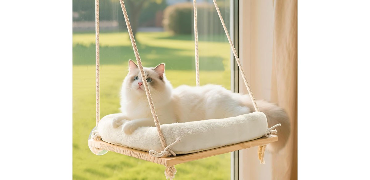 Cat Window Perch, Rustic Cat Hammock