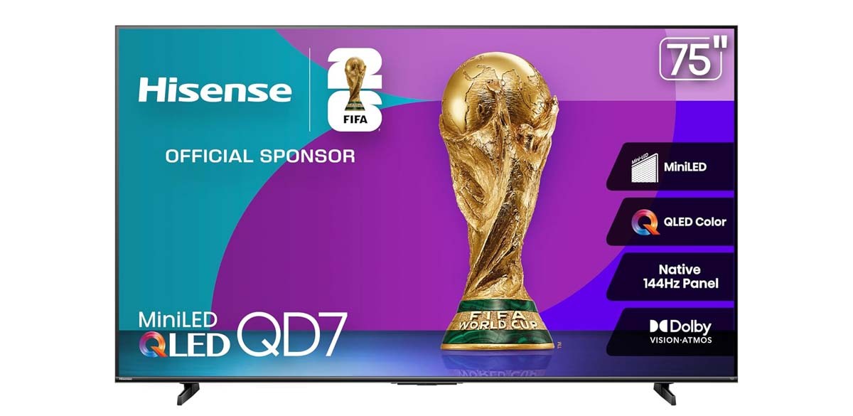 Hisense 75 Class QD7 Series Mini-LED 4K UHD Smart Fire TV