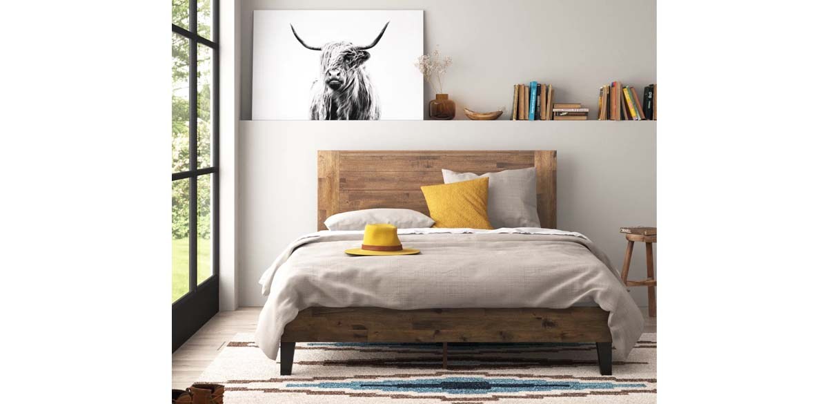 Union Rustic Kira Solid Wood Platform Bed Frame