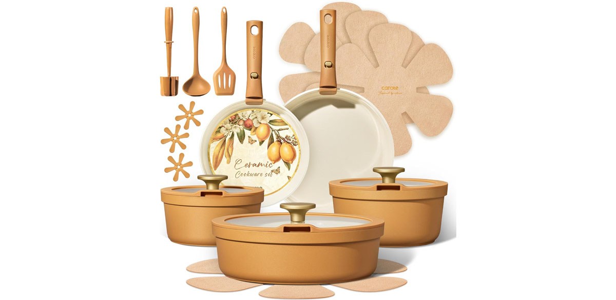 Carote 20pcs Ceramic Cookware Set