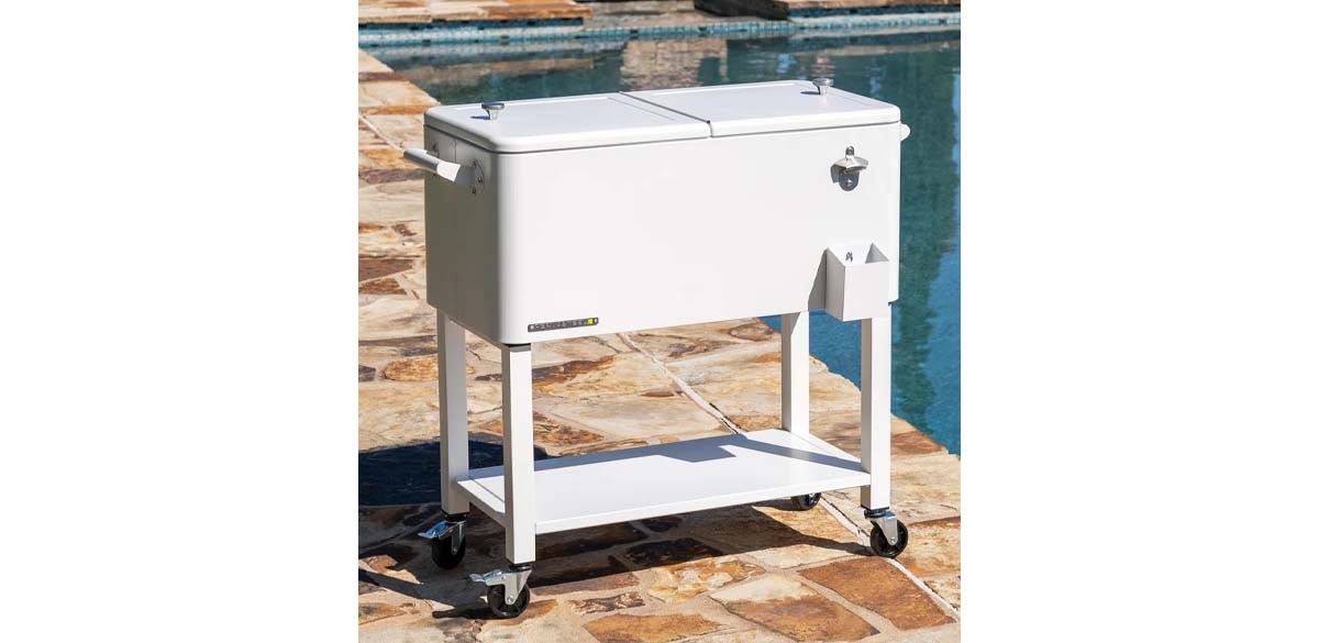 Permasteel 80-Qt Outdoor Patio Cooler with Removable Basin