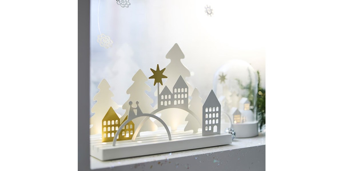 STRALA LED table decoration, landscape_village