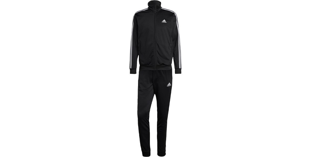 adidas Men's Basic 3-Stripes Tricot Track Suit
