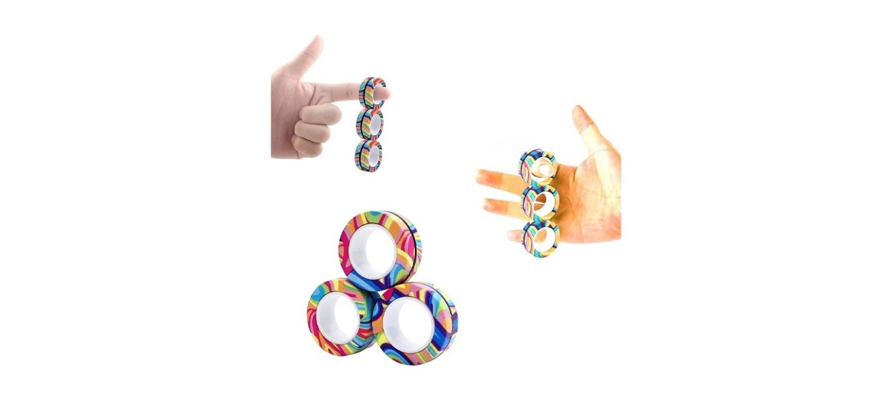 AHEYE 3-Piece Magnetic Finger Rings