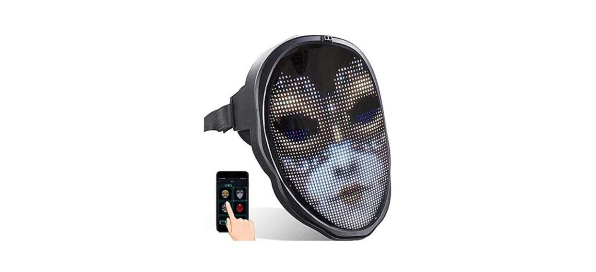 AINSKO Light up Mask with Bluetooth