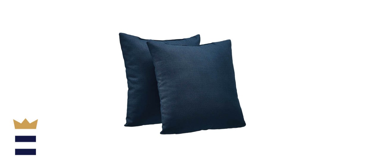 Amazon Basics Linen Style Decorative Throw Pillows, Two-Pack
