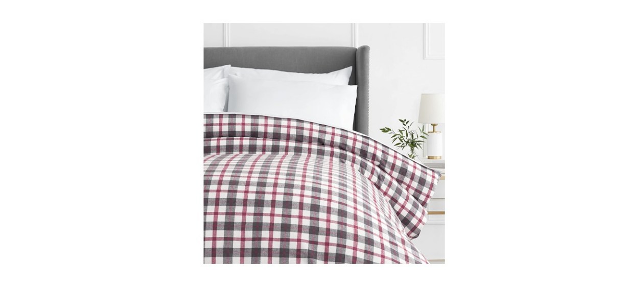 Pinzon 160-Gram Plaid Flannel Cotton Duvet Cover