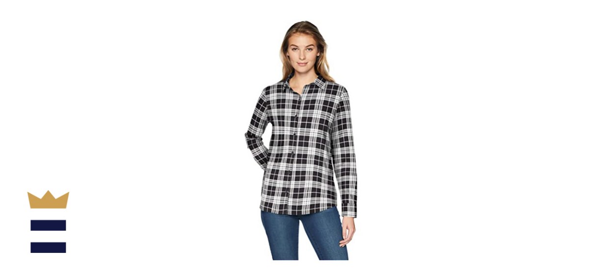 Amazon’s Essentials Women’s Classic-Fit Lightweight Flannel Shirt