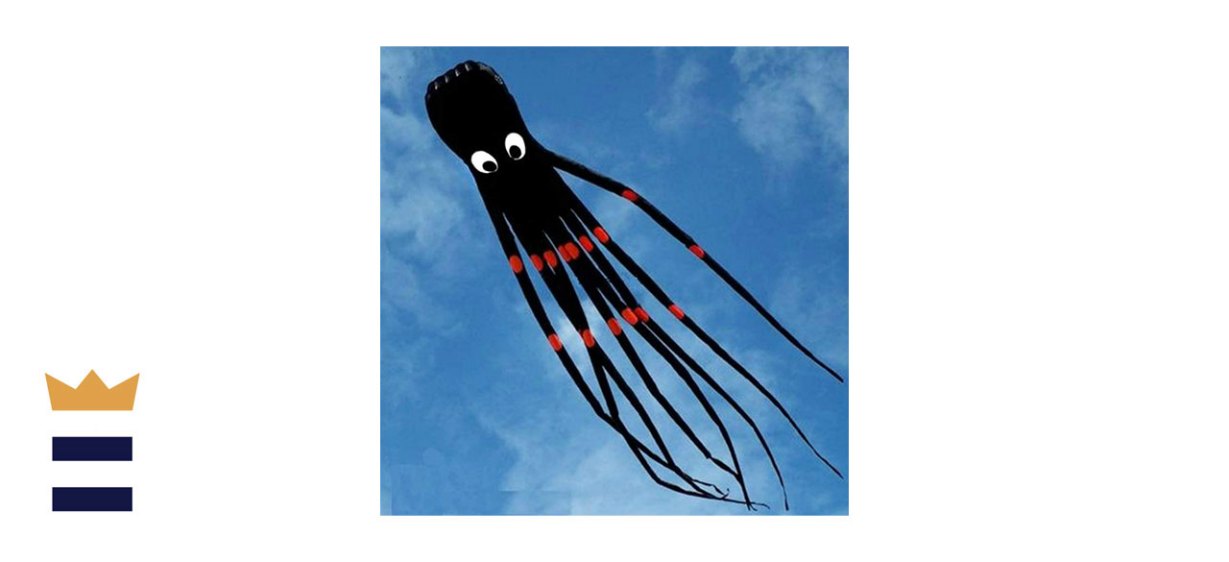 Amazona’s Presentz Black 3D Octopus Parafoil Kite