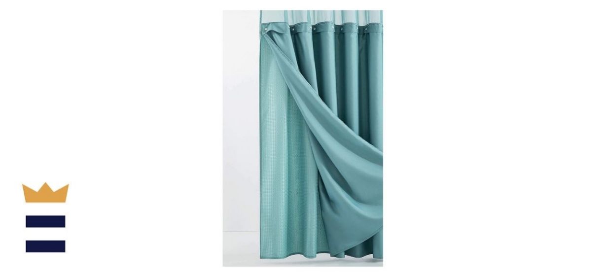 Andover Mills Nala 2 Piece Solid Color Shower Curtain Set