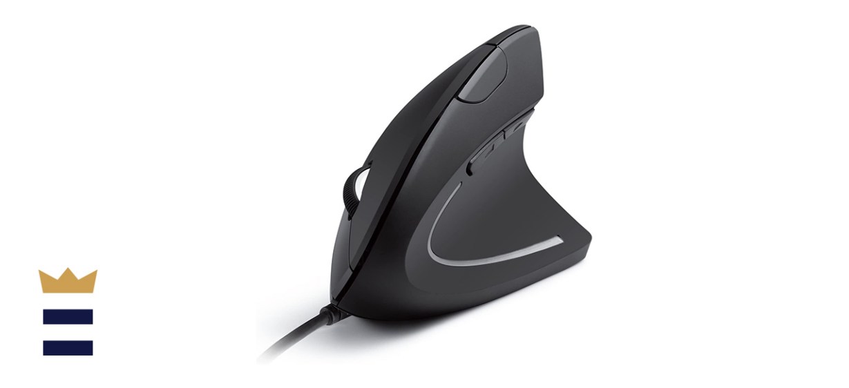 Anker Ergonomic Optical Wired USB Vertical Mouse with 1,000 or 1,600 DPI and Five Buttons