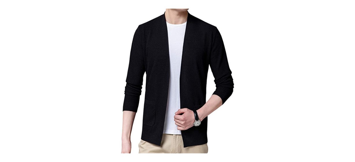 Apparel-Best Womleys Men’s Casual Open-Front Long-Sleeve Cotton Cardigan Sweater