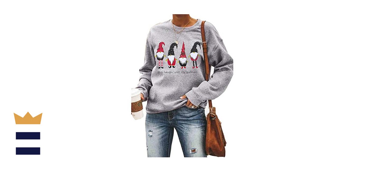 Barlver Womens Christmas Fleece Sweater