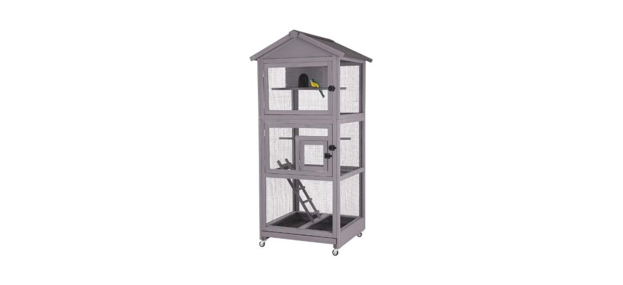 Best Aivituvin Wooden Bird Cage