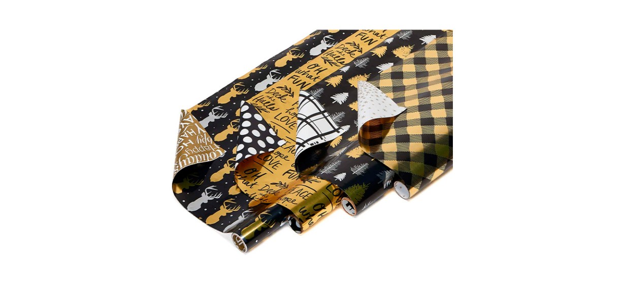 Best American Greetings Christmas Reversible Wrapping Paper Bundle