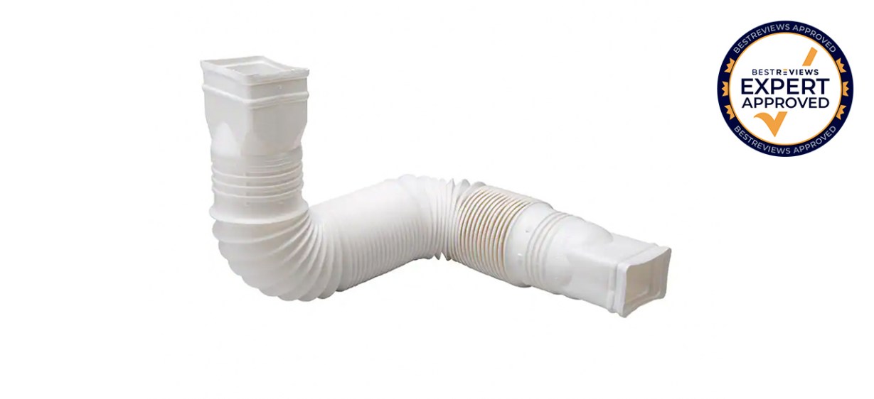 Best Amerimax Home Products Flex-A-Spout White Vinyl Downspout Extension