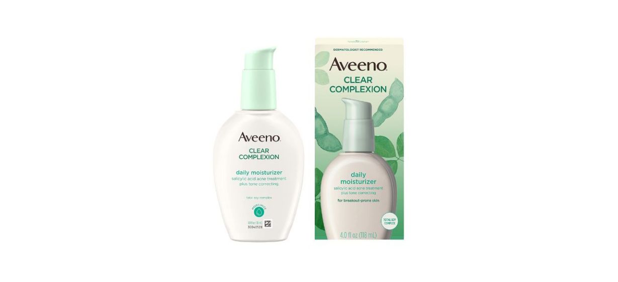 Best Aveeno Clear Complexion Salicylic Acne-Fighting Daily Facial Moisturizer