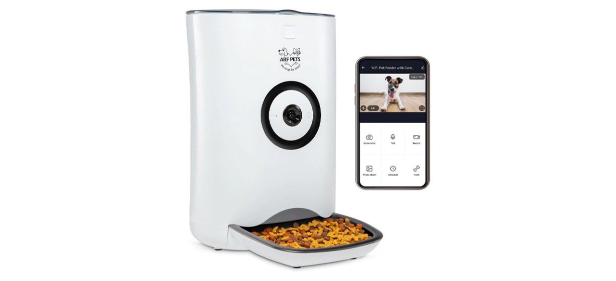 Arf Pets Smart Automatic Wi-Fi Enabled Pet Feeder with HD Camera