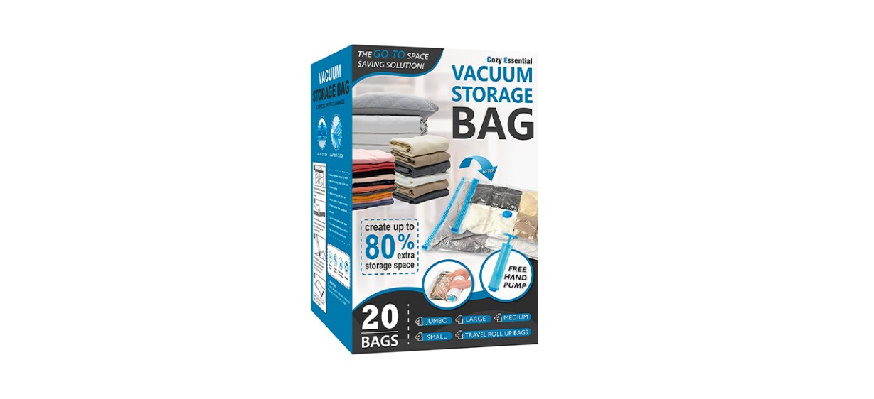 Best Cozy Essential Vacuum Storage Bags, 20-Pack