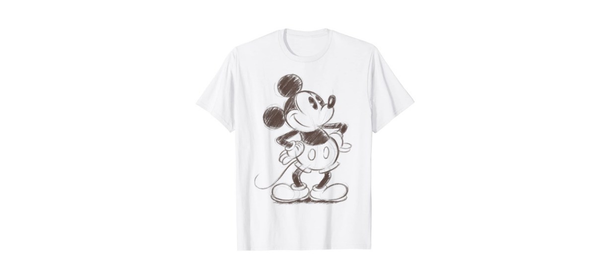 Best Disney Sketched Mickey T-shirt