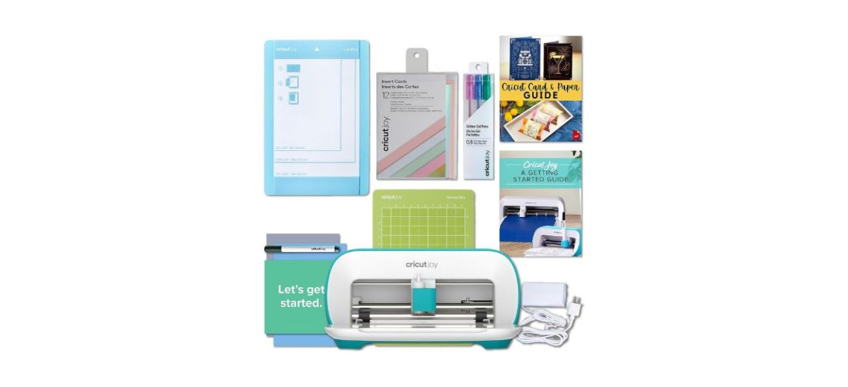 Cricut Joy Machine bundle, showing all included materials