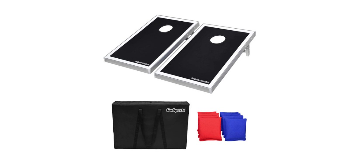 Best GoSports Cornhole Bean Bag Toss Game With Aluminum Frame