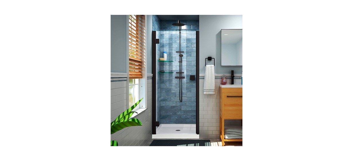 Best Lumen Semi Frameless Hinged Shower Door