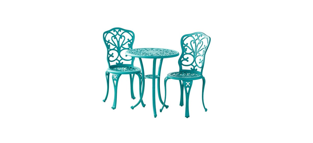 Best The Pioneer Woman Goldie 3-Piece Cast Aluminum Garden Bistro Set Best The Pioneer Woman Goldie 3-Piece Cast Aluminum Garden Bistro Set