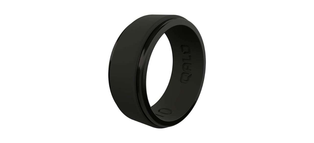 Best QALO Men's Polished Step Edge Ring
