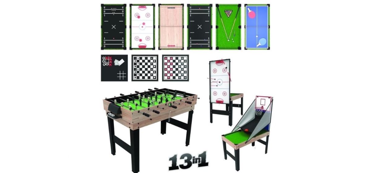  Tzumi 13-in-1 Multi Game Foosball Table