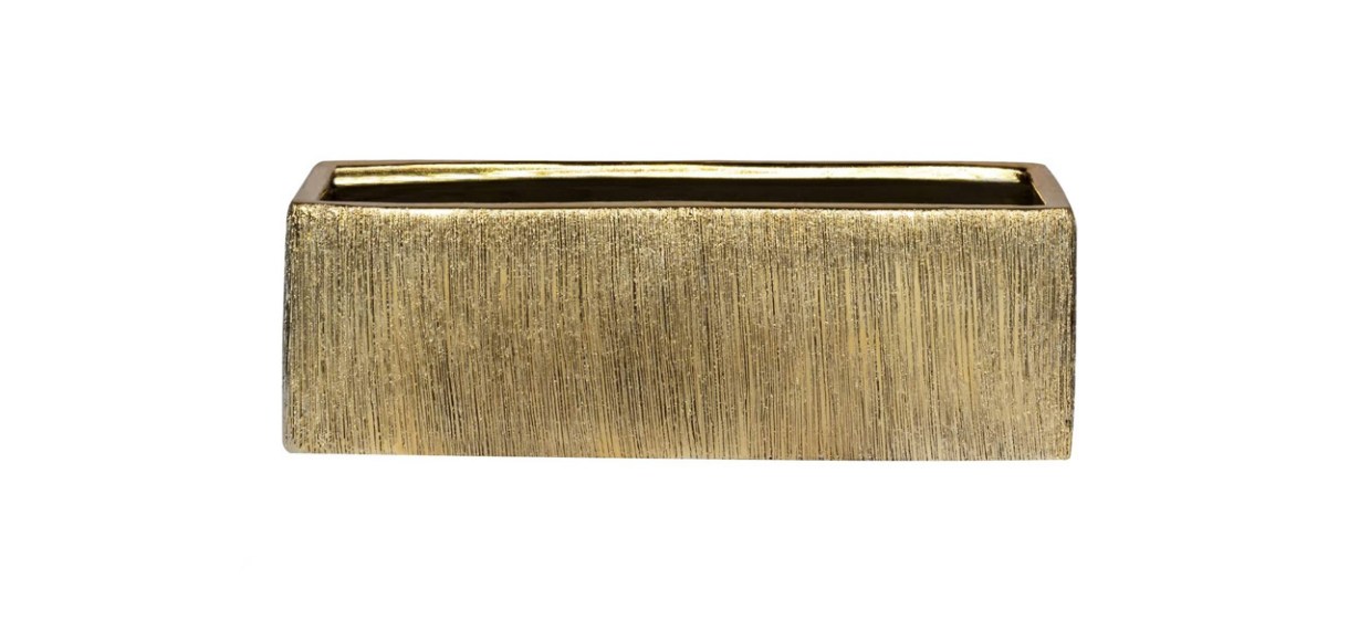 best Royal Imports Rectangular Gold Ceramic Vase best Royal Imports Rectangular Gold Ceramic Vase