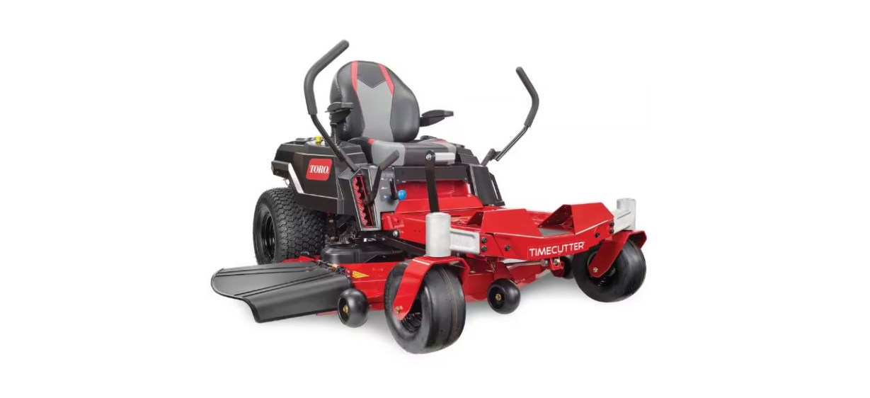 Toro TimeCutter Zero-Turn Riding Mower with Kawasaki Engine on white background